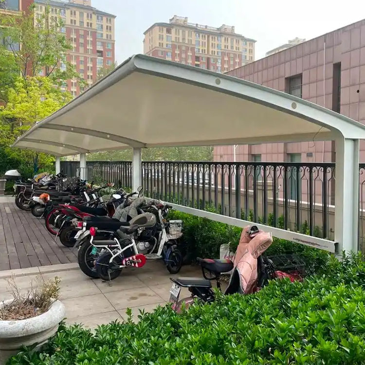 鄂尔多斯膜结构电动车棚